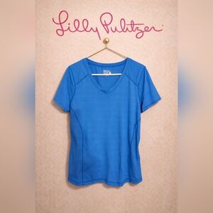 Lilly Pulitzer Vibrant Blue V-Neck Tee